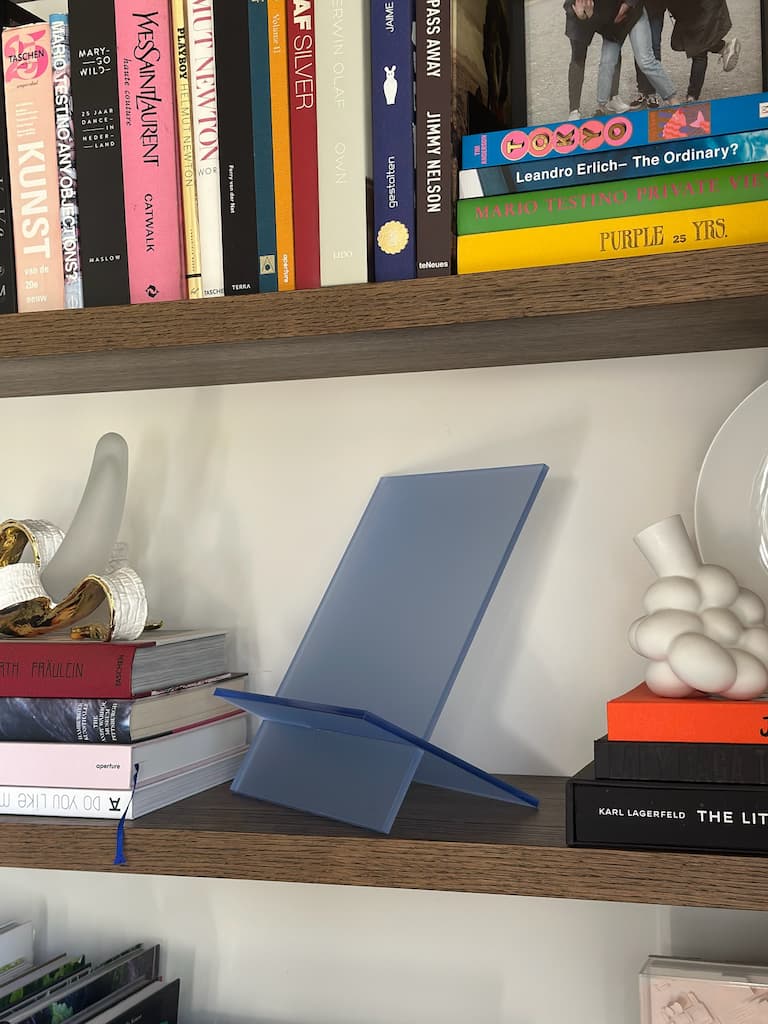 Boekenhouder - Zee blauw
