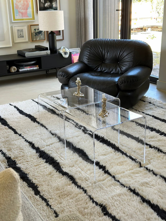 Coffee table set in Transparent